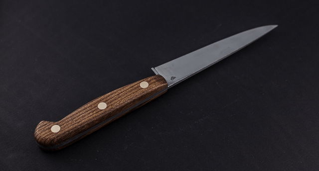 Couteau utile traditionnel - manche en orme, lame inox