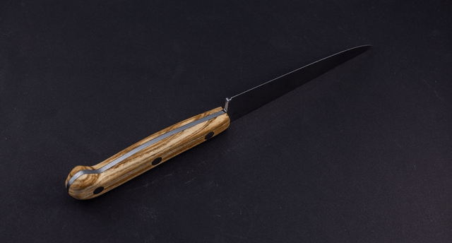 Couteau utile traditionnel - manche en frêne olivier, lame carbone