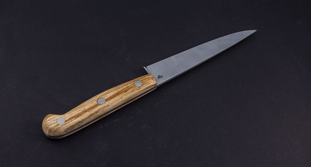 Couteau utile traditionnel - manche en frêne olivier, lame carbone