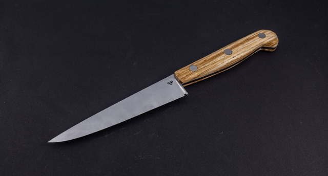 Couteau utile traditionnel - manche en frêne olivier, lame carbone