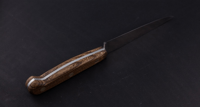 Couteau utile traditionnel - manche en orme, lame inox
