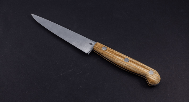 Couteau utile traditionnel - manche en frêne olivier, lame carbone