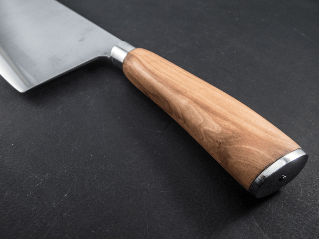 Couteau de chef chinois - manche en poirier, lame carbone