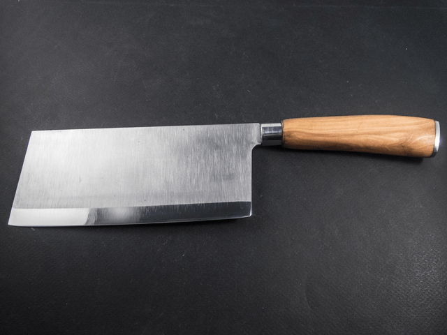Couteau de chef chinois - manche en poirier, lame carbone