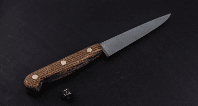 Couteau utile traditionnel - manche en orme, lame inox